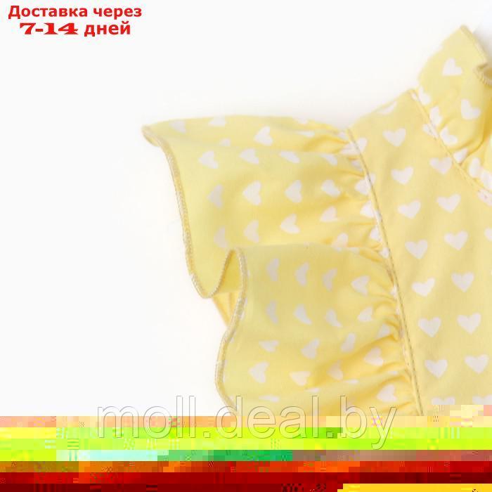 Платье детское с крылышками KAFTAN, р. 32 (110-116 см), жёлтый - фото 3 - id-p203112566