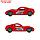 Машинка  Turbo "V-MAX" красная 40 см.  И-5856, фото 3