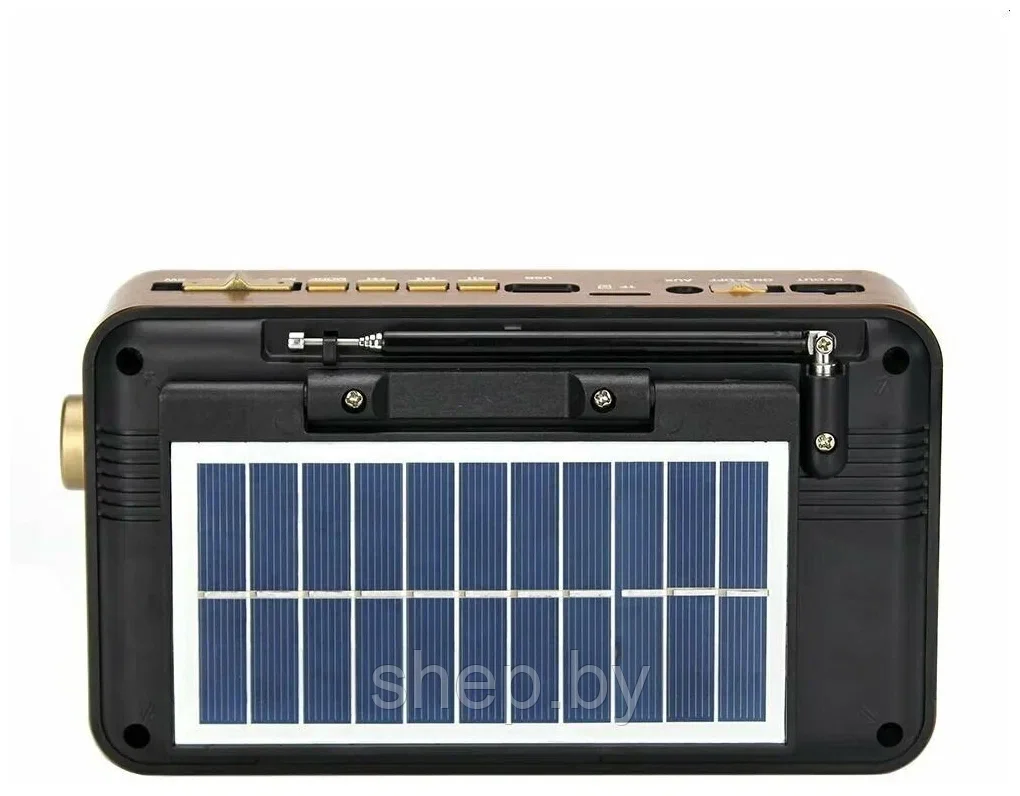 Радиоприемник Meier M-522BT-S, USB, microSD, Bluetooth, солнечная панель, USB лампа - фото 4 - id-p203155693