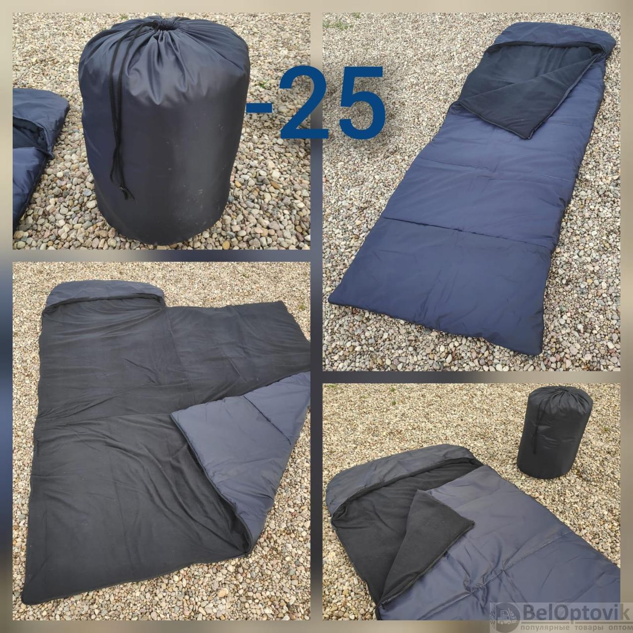 Спальный мешок с подголовником «Big Boy» одеяло Комфорт+ (225*85, до -25С) РБ, цвет Микс - фото 1 - id-p203156713