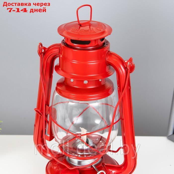 Керосиновая лампа декоративная красный 14х18х27,5 см - фото 6 - id-p203110832