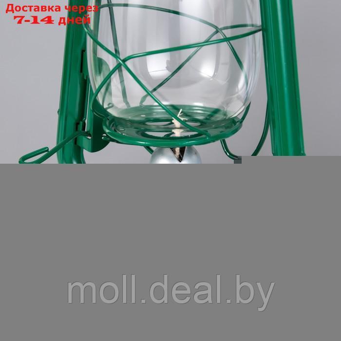 Керосиновая лампа декоративная зеленый 14х18х27,5 см - фото 5 - id-p203110833