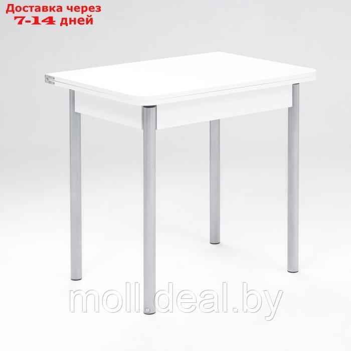 Стол ломберный 790(1180)х590х750, металик серый/Белый - фото 1 - id-p203110987