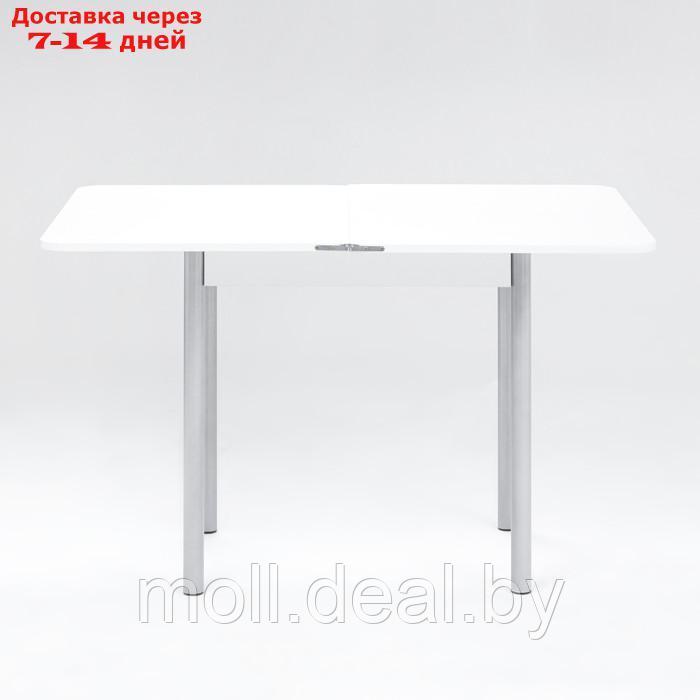 Стол ломберный 790(1180)х590х750, металик серый/Белый - фото 7 - id-p203110987