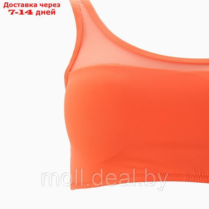 Купальник женский раздельный, цвет оранжевый, размер 38 (42) - фото 2 - id-p203112858