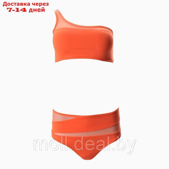 Купальник женский раздельный, цвет оранжевый, размер 38 (42) - фото 6 - id-p203112858