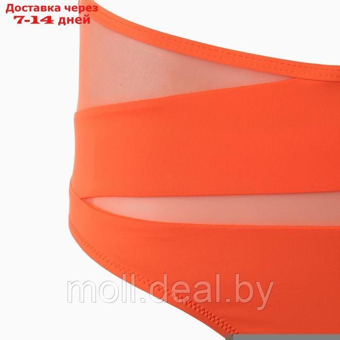 Купальник женский раздельный, цвет оранжевый, размер 38 (42) - фото 8 - id-p203112858