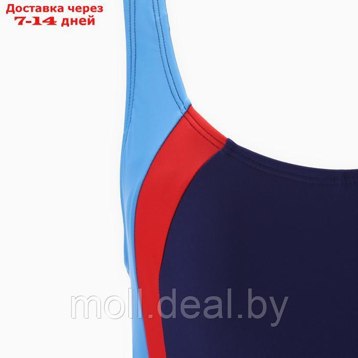 Купальник женский слитный, цвет синий, размер 42 (46) - фото 10 - id-p203112872