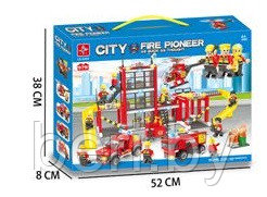 LX.A344 Конструктор City "Пожарная часть", Аналог LEGO, 979 деталей - фото 3 - id-p203156926
