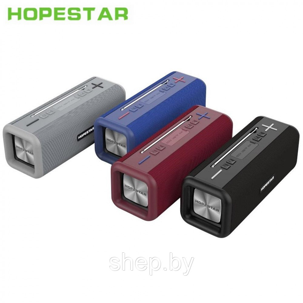 Портативная влагозащищенная стерео колонка Hopestar T9 (Bluetooth, TWS, FM, MP3, AUX, Mic) - фото 1 - id-p203157027