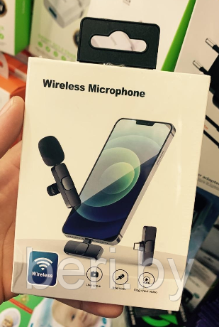 Беспроводной петличный микрофон K8 на iOS и Android Wireless Microphone - фото 9 - id-p203158645