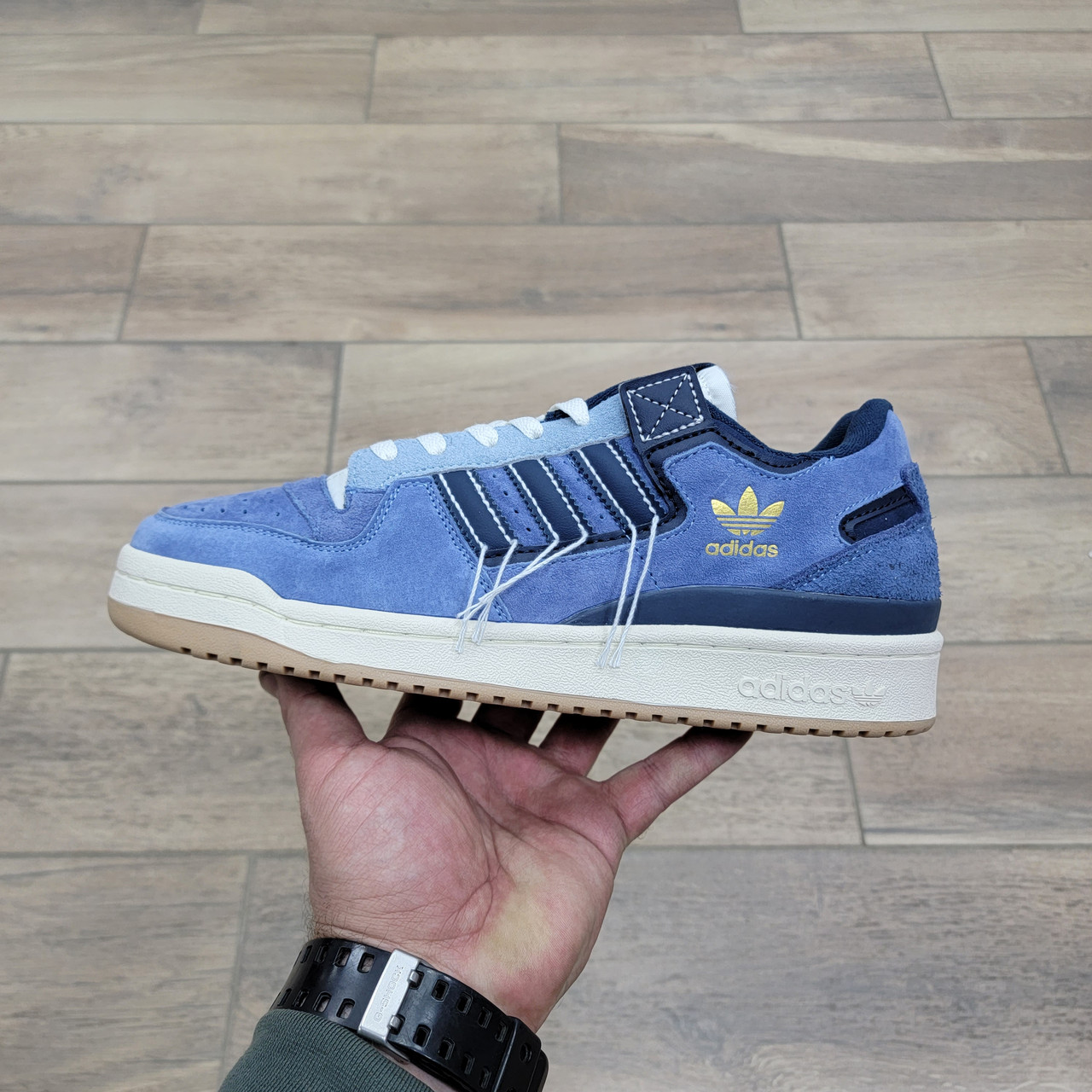Кроссовки Adidas Forum 84 Low Blue Gum Shoes - фото 1 - id-p203161611