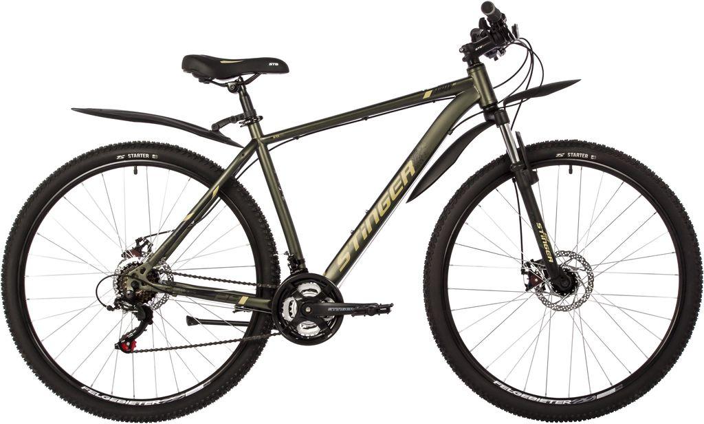 Горный Велосипед STINGER CAIMAN D 29 р.22 Зеленый (29SHD.CAIMAND.22GN2) - фото 1 - id-p203141910