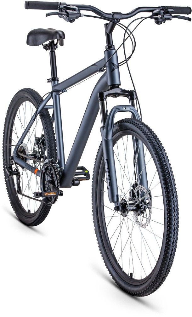 Горный велосипед хардтейл Forward HARDI 26 2.1 D (18 quot; рост) серый матовый/черный 2022 год (RBK22FW26707) - фото 2 - id-p203141944