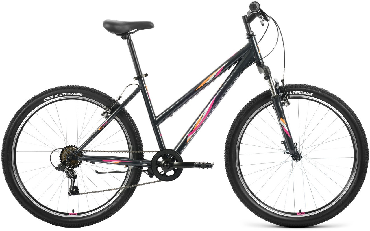 Горный велосипед хардтейл Forward IRIS 26 1.0 (17 quot; рост) темно-серый/розовый 2022 год (RBK22FW26735) - фото 1 - id-p203141946