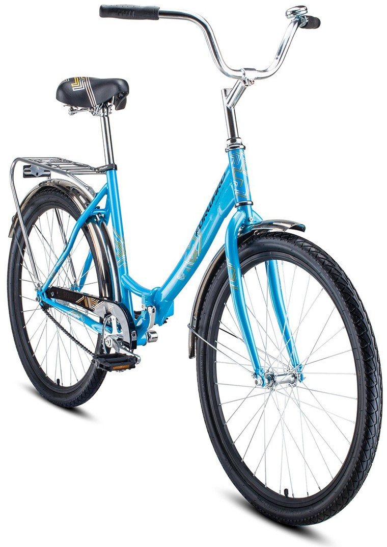 Складной велосипед складной Forward SEVILLA 26 1.0 (18.5 quot; рост) синий/серый 2022 год (RBK22FW26810) - фото 2 - id-p203141943