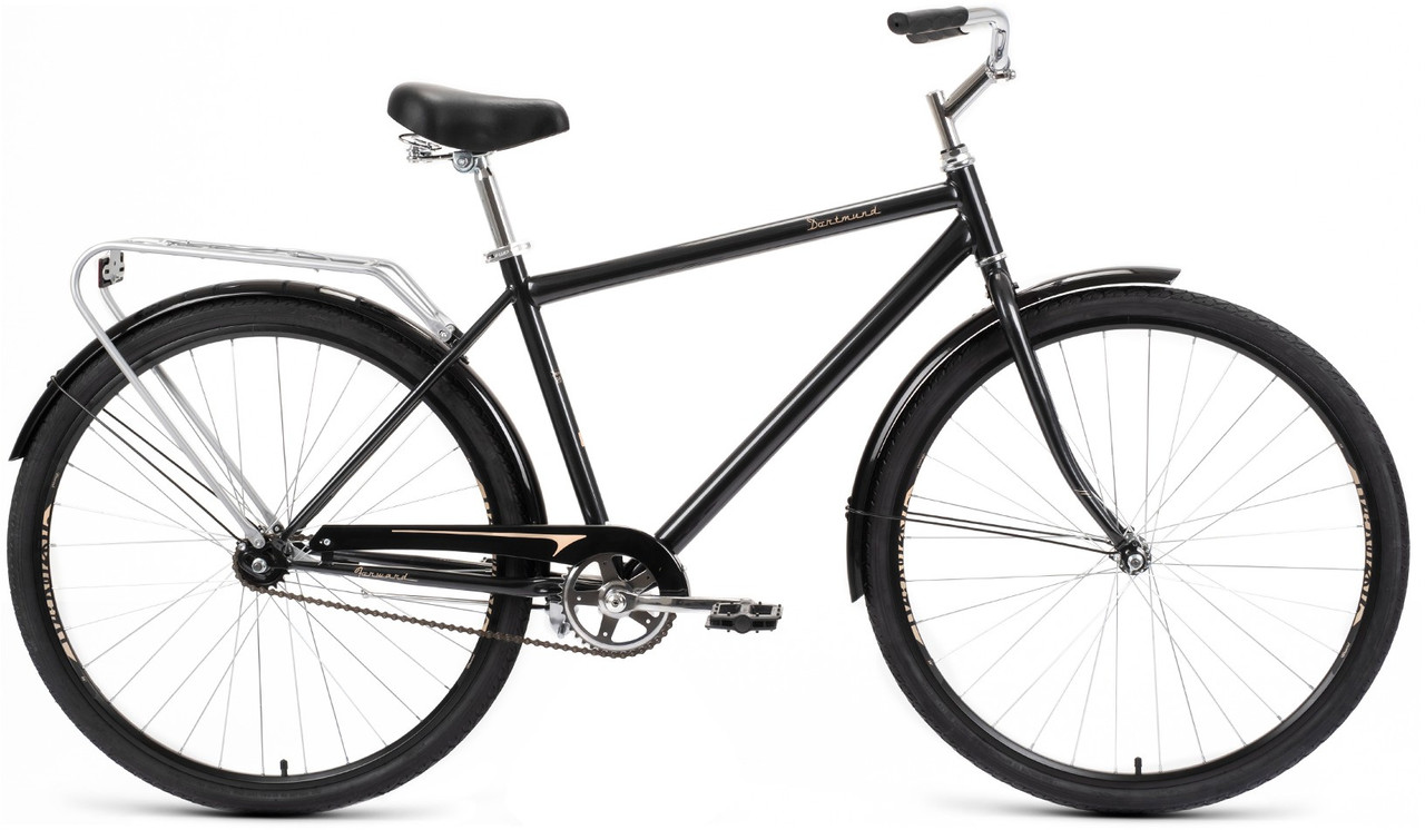 Городской велосипед Forward DORTMUND 28 1.0 (19 quot; рост) черный/бронзовый 2022 год (RBK22FW28609) - фото 1 - id-p203141954