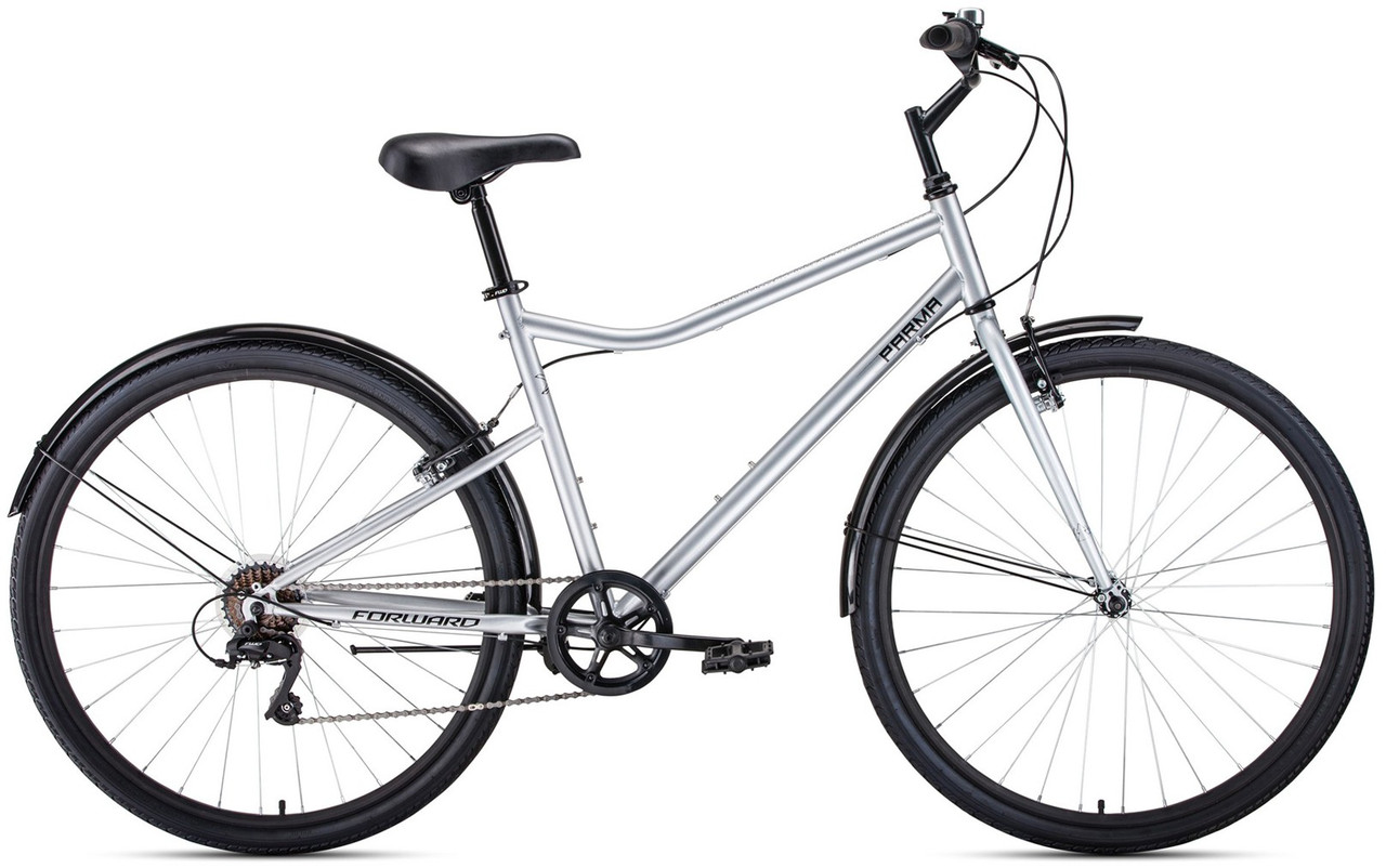Городской велосипед Forward PARMA 28 (19 quot; рост) серый/черный 2022 год (RBK22FW28761) - фото 1 - id-p203141958