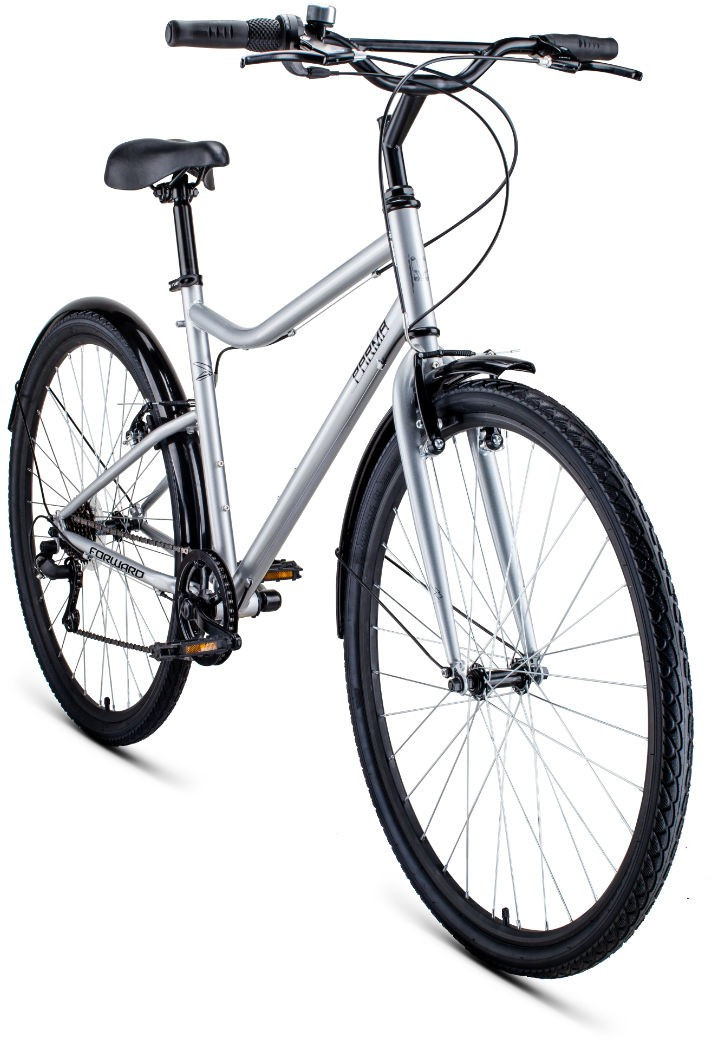 Городской велосипед Forward PARMA 28 (19 quot; рост) серый/черный 2022 год (RBK22FW28761) - фото 2 - id-p203141958