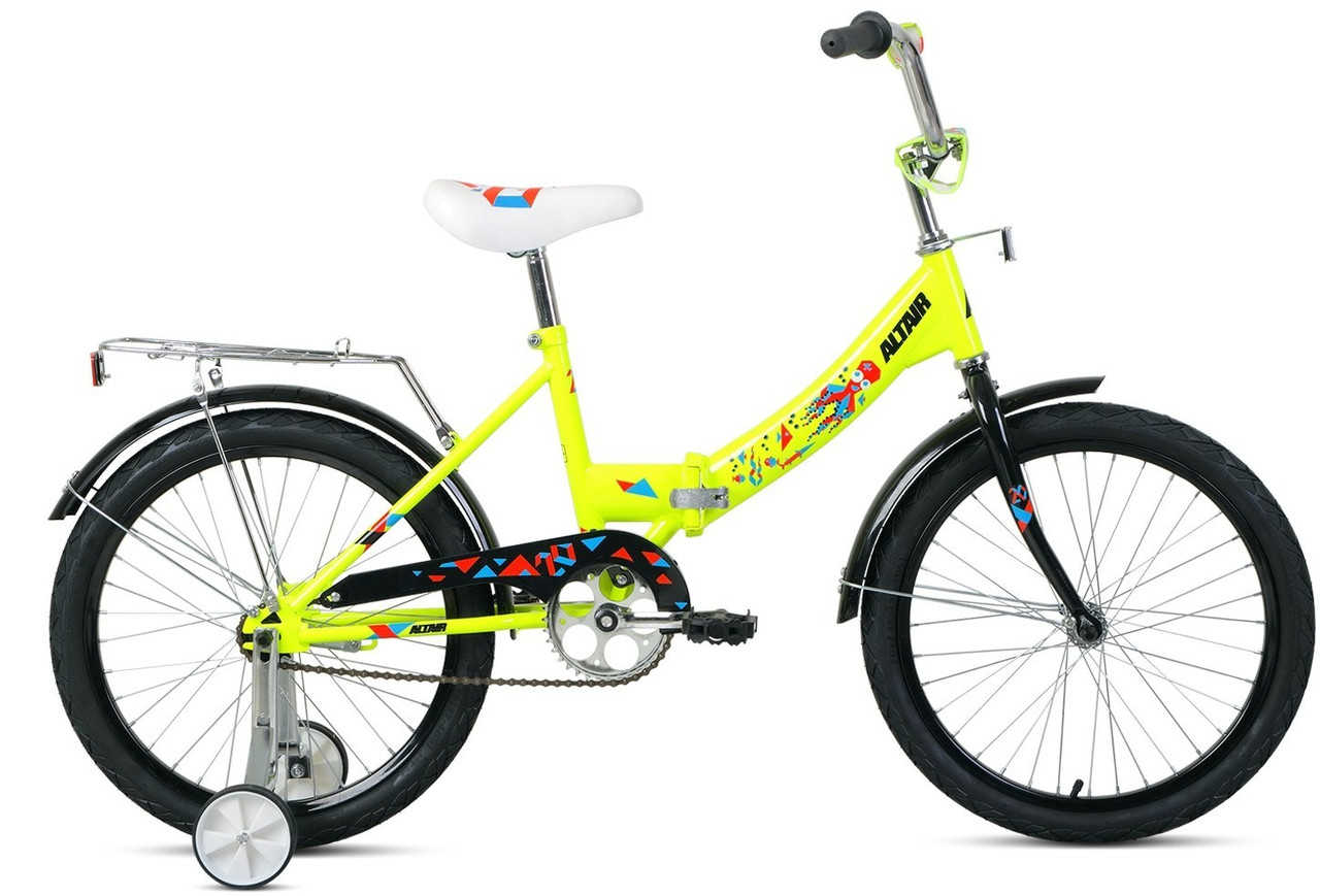 Складной велосипед складной Altair ALTAIR CITY KIDS 20 COMPACT (13 quot; рост) ярко-зеленый 2022 год - фото 1 - id-p203141965