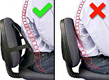 Упор поясничный / массажная сетка для поддержки спины / упор на спинку стула / ортопедическая спинка, фото 3