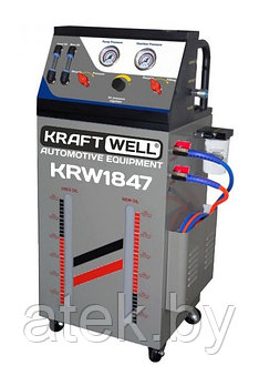 Установка для промывки автоматических коробок передач. Питание 12В KraftWell арт. KRW1847
