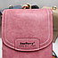 Дизайнерский женский клатч Baellerry Youne Will Show N8608 с плечевым ремнем Серый, фото 7