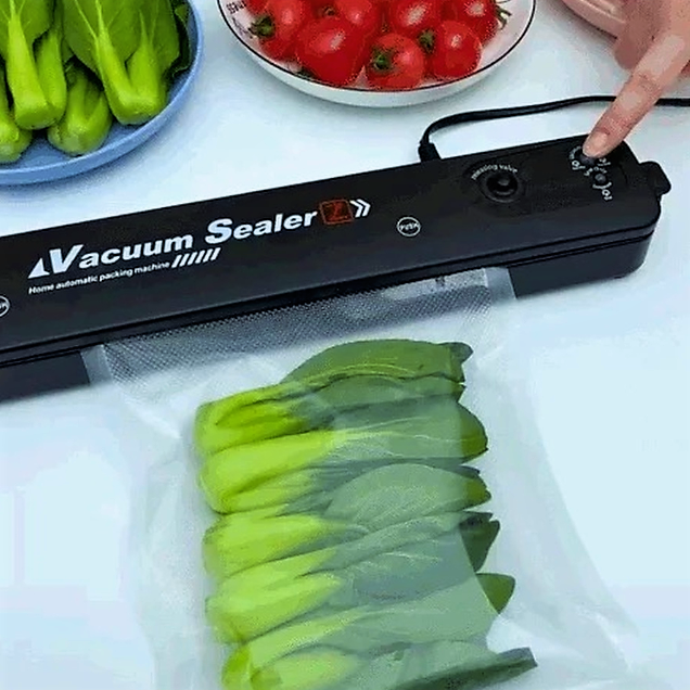 Вакуумный упаковщик (запайщик) продуктов Vacuum Sealer Z (2 режима работы 10 пакетов в подарок) - фото 9 - id-p154195545