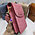 Дизайнерский женский клатч Baellerry Youne Will Show N8608 с плечевым ремнем Пудровое Light Pink, фото 6