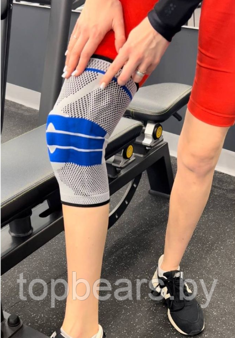 Активный бандаж для разгрузки и мышечной стабилизации коленного сустава Nesin Knee Support/Ортез-наколенник - фото 8 - id-p187646333