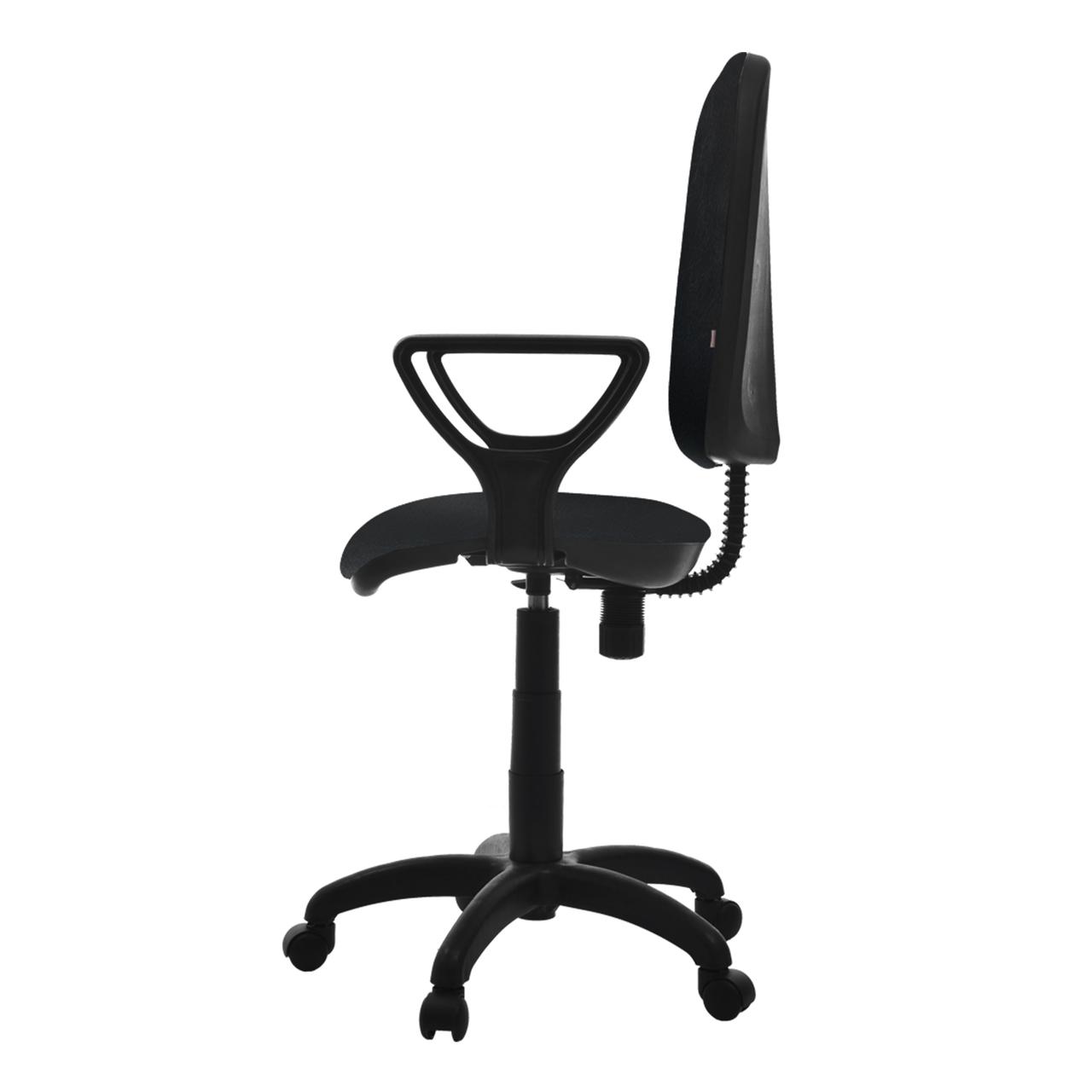 Кресло поворотное Престиж, черный, искусственная кожа - фото 4 - id-p189985036