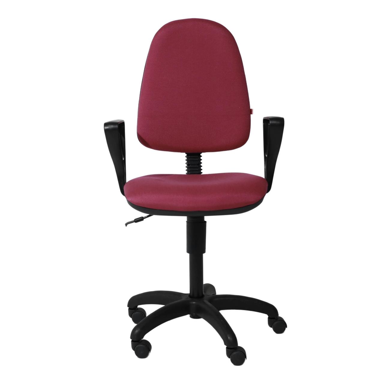 Кресло поворотное Престиж, бордовый, ткань - фото 3 - id-p193757617