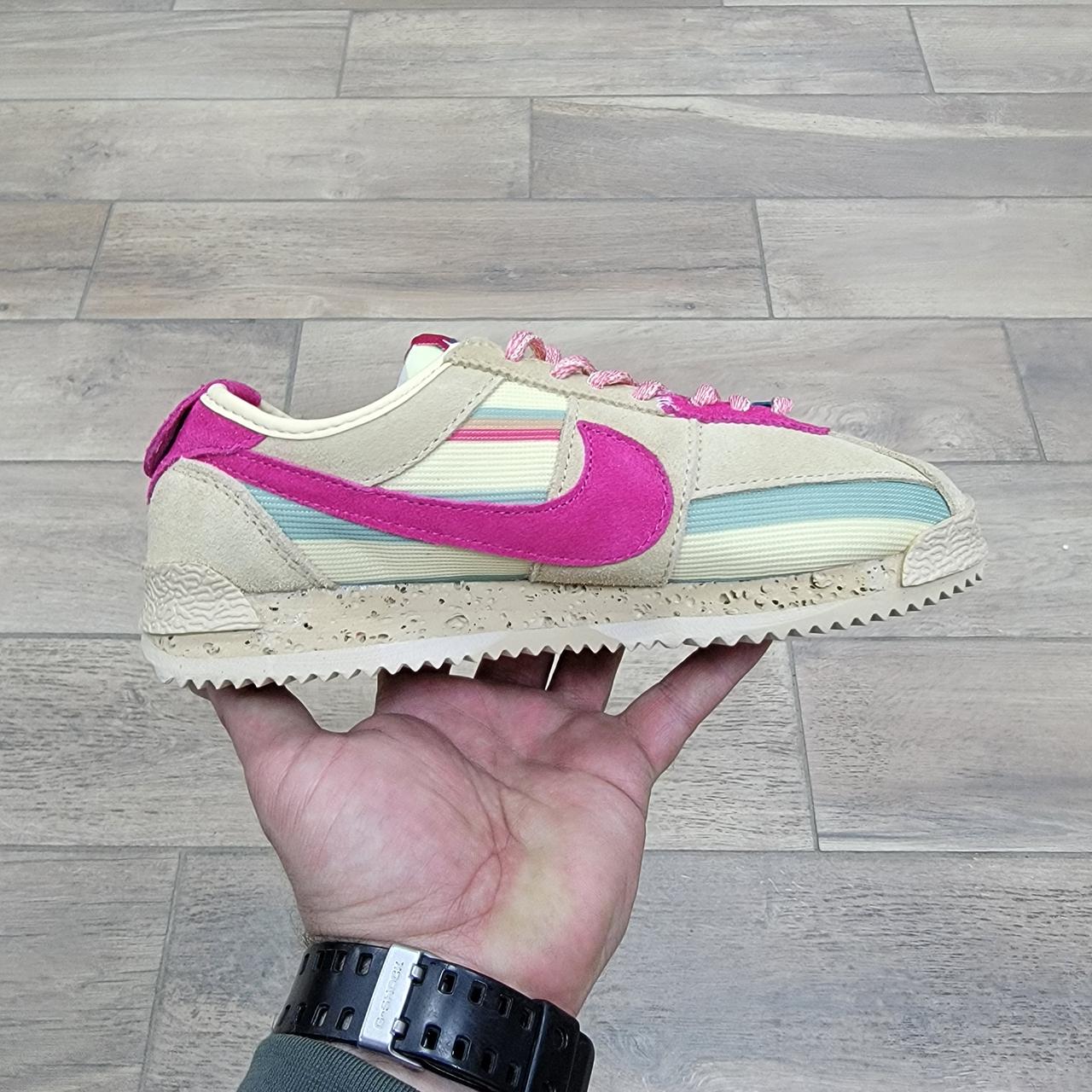 Кроссовки Union X Nike Cortez Beige Pink - фото 2 - id-p203162622