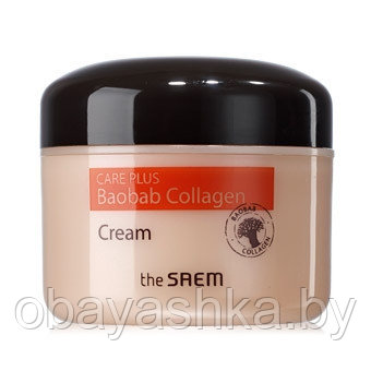 Увлажняющий коллагеновый крем для лица с экстрактом баобаба The Saem Care Plus Baobab Collagen Cream - фото 1 - id-p203169199