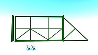 Каркас откатных ворот с проемом до 6 метров
