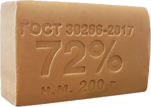 Мыло хозяйственное 72% 200г, min упак. 68 шт