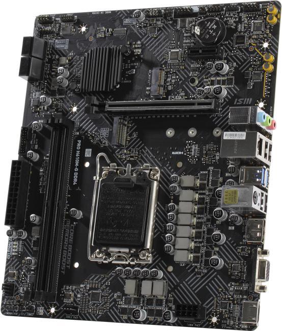 MSI PRO H610M-G DDR4 (RTL) LGA1700 H610 PCI-E Dsub+HDMI+DP GbLAN SATA MicroATX 2DDR4