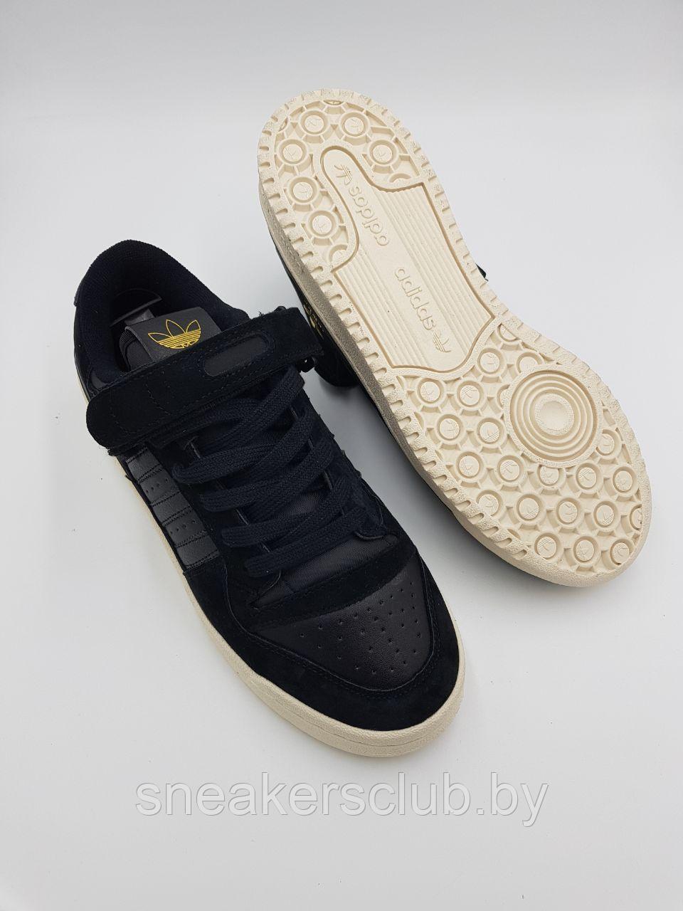 Кроссовки мужские Adidas Forum Low / черные - фото 7 - id-p203183933