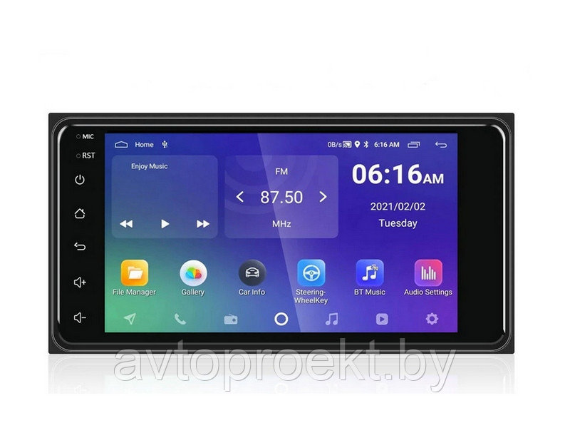 Штатная магнитола 2 DIN 7″ Android для Toyota AHD MirrorLink