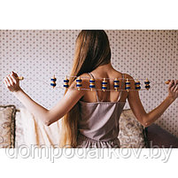 Массажёр-лента для спины, 10 звеньев, деревянный, с шипами, 91 × 7,5 × 3 см, фото 6