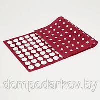 Аппликатор "Кузнецова", 144 колючки, спанбонд, 26 х 56 см, красный., фото 4