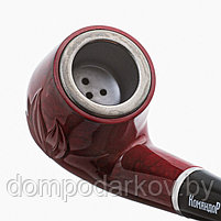 Трубка курительная "Командор", классическая, с узором, длина 13.5 см, d отверстия-2.2 см, фото 2