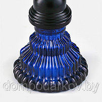Кальян "Тайшет", маленький, шахта кристалл , 29 см, d чаши-6см, синий, фото 4