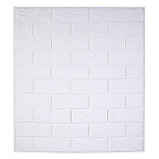Самоклеящаяся ПВХ панель "Белый кирпич" 77*70*0,2 см, фото 4