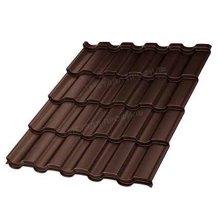 Металлочерепица МП Монтекристо-SL (VALORI-20-Brown-0.5) Brown, фото 2