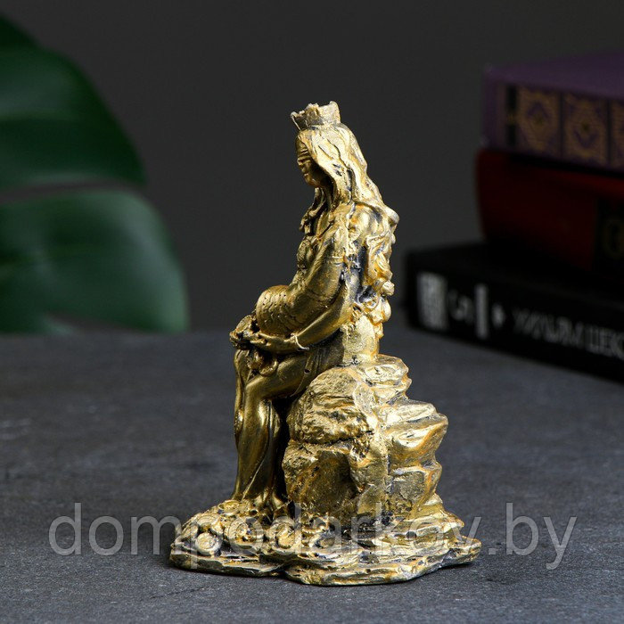 Фигура "Богиня Фортуна с рогом изобилия" золотой, 13х8х8см - фото 2 - id-p203210833