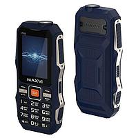 Кнопочный ударопрочный водонепроницаемый защищенный телефон MAXVI P100 синий