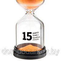 Песочные часы Happy time, на 15 минут, 4 х 11 см, микс, фото 3