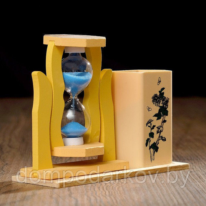 Песочные часы "Япония", сувенирные, с карандашницей, 5 х 13.5 х 10 см, микс - фото 2 - id-p203210868