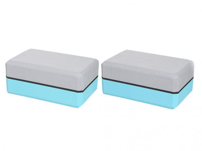 Блок для йоги ZDK 10cm 2шт Light Blue-Grey-Black - фото 1 - id-p203161457